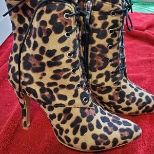 Animal Prints Sexy high heels Booties